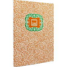 MAKENOTES Sešit A4 PAISLEY ONE oranžový