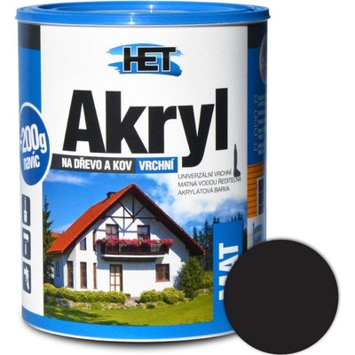 Het Akryl mat 0,7 kg černá – Zboží Mobilmania