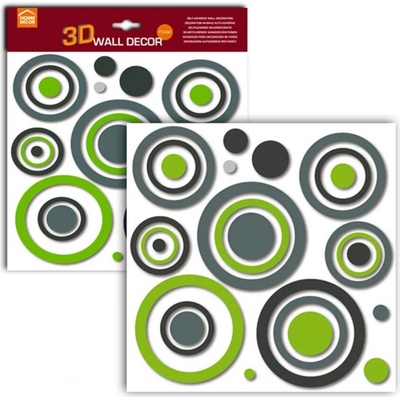 Crearreda Samolepicí dekorace FM M All Around 54503 Zelené a šedé kruhy 1 arch, rozměry 31x31 cm – Zboží Dáma Crearreda Samolepicí dekorace FM M All Around 54503 Zelené a šedé kruhy 1 arch, rozměry 31x31 cm – Zboží Dáma