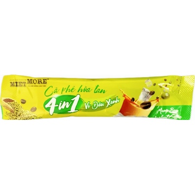Meet More 4v1 instantná ochutená mung bean káva 18 g