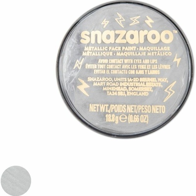 Snazaroo farba na tvár metalická striebro 18 ml