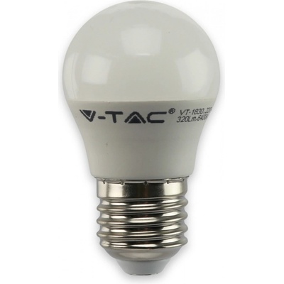 V-TAC žiarovka LED E27 4W, 6500K, 320lm, G45 VT-1830