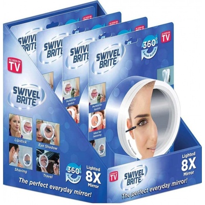 Kozmetické zrkadlo s LED osvetlením a 360 °otáčaním