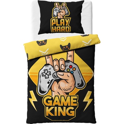 TipTrade bavlna obliečky 140x200 70x90 Gamer King