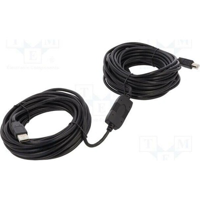 Delock 83557 USB 2.0 USB A vidlice USB B vidlice 20m černý