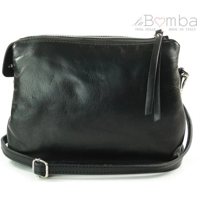 Vera Pelle kožená crossbody kabelka VP3K3 černá