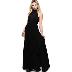KILLSTAR дамска рокля с връзки зад врата killstar - chapel blessing tie back - черна - ksra015028