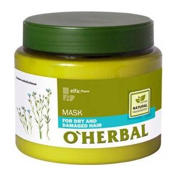 O'Herbal Linum Usitatissimum maska pre suché a poškodené vlasy (Makes Your Hair Silky Soft, Restores Its Shine) 500 ml