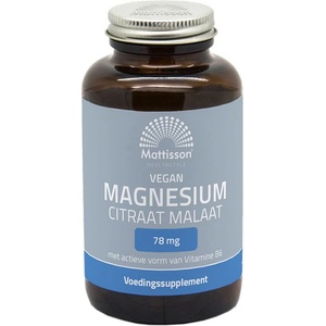 Mattisson Healthstyle Vegan Magnesium Citrat Malat, 120 капсули, Mattisson Healthstyle (MT2327)
