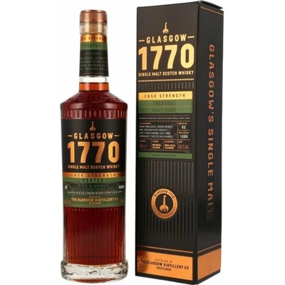 1770 Glasgow Peated Cask Strength, Batch no. 2 60,7% 0,7 l (holá láhev)