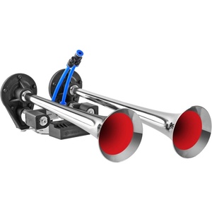 SEGER ТРОМБА ДВОЙНА ВЪЗДУШНА С ХРОМИРАНО ПОКРИТИЕ seger 30/34 cm, 125db, 24v (82dh24.100.02k)
