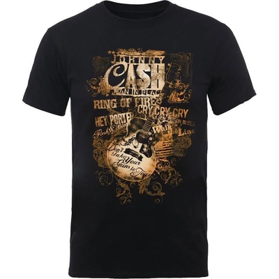 Johnny Cash Guitar Song Titles Black S Риза (JCTS12MB01)