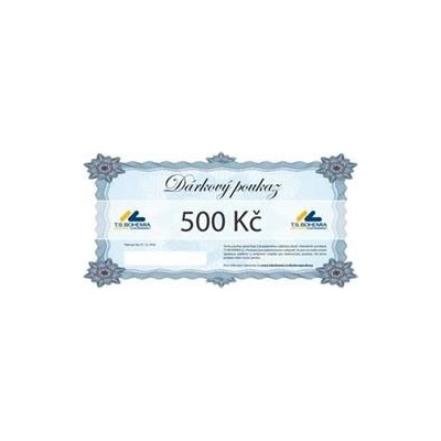 Dárkový poukaz T.S.BOHEMIA 500 Kč TSB0500