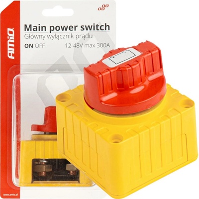 Hlavní vypínač autobaterie hebel 12-48V max.300A AMIO-03839, , ,