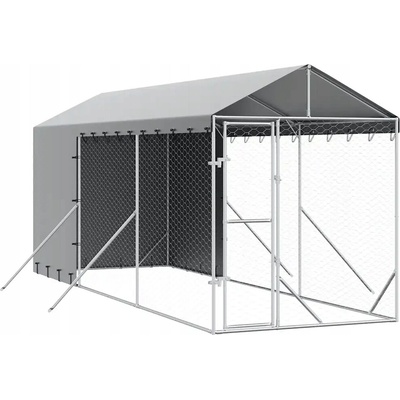 VidaXL Kotec pro psa 3190491 600 x 200 x 250 cm ocel