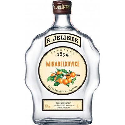 Rudolf Jelínek Mirabelkovica 42% 0,7 l (čistá fľaša)
