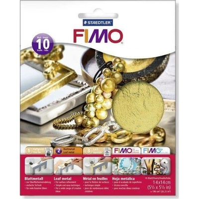 Fimo Staedtler metalické plátky zlatý 10 ks