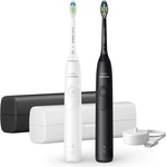  Комплект Електрически четки за зъби Philips Sonicare Series 5300 HX7109/01 бяла + черна, + бял + черен калъф (HX7109/01)