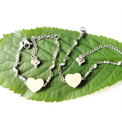 Meganflo Гривна сърце с кърма