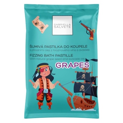 Gabriella Salvete Fizzing Bath Pastille pena do kúpeľa Grapes 40 g