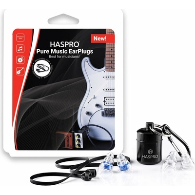 Haspro Music - Concerts špunty do uší pro muzikanty, 2 x 2ks, modré
