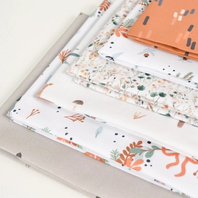 Takoy Bavlna patchwork set mix světlých vzorů - 6 ks panelů