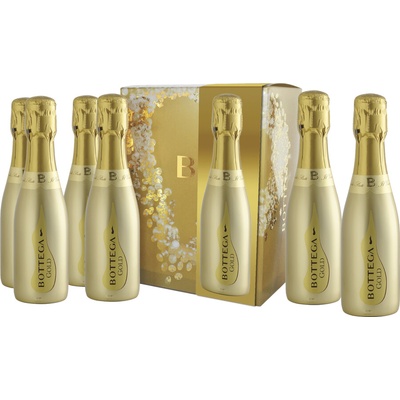 Bottega miniset Confezione Astuccio Birilli Gold 11% 6 x 0,20 l (čistá fľaša)