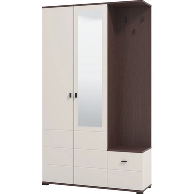 Sconto Predsieňová zostava CANVEY tmavý dub/kašmírová