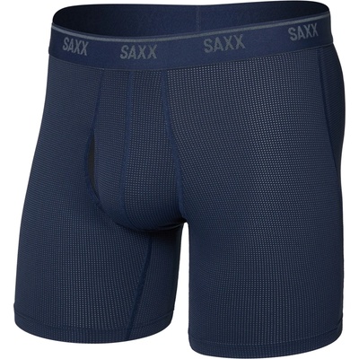 Saxx Мъжко синтетично термобельо Saxx Quest Quick-Dry Mesh Boxer Brief Fly Synthetic base layer - Maritime - размер XXL (014-2478-0216)
