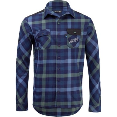 Silvini pánská flanelová košile Farini MJ2131 navy-garden