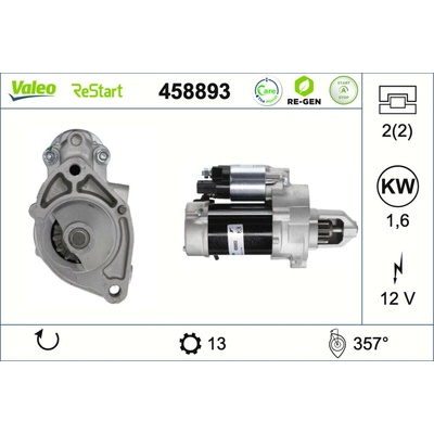 Štartér VALEO 458893