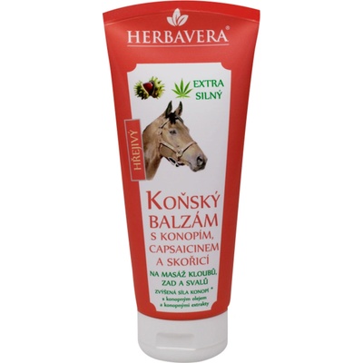 Herbavera Koňský balzám hřejivý s konopím a skořicí 200 ml