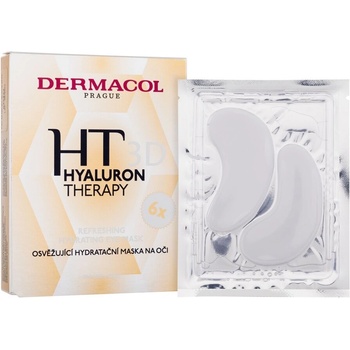 Dermacol HT 3D osvěžující hydratační maska na oči Hydrating Eye Mask 6 x 6 g
