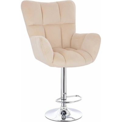 LuxuryForm Design Aurora Velur na striebornom tanieri krémové