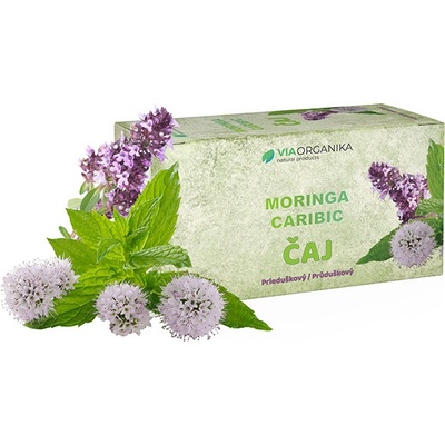 VIA ORGANIKA Moringa caribic ČAJ PRIEDUŠKOVÝ 20 x 1,5 g