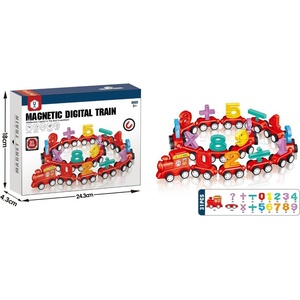 Armtoys ДЪРВЕН МАГНИТЕН ВЛАК С ЦИФРИ - armtoys