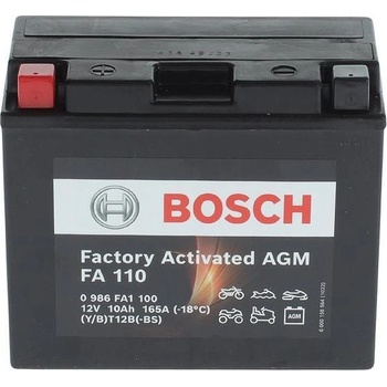 Image 1 of Bosch 10Ah left+ YT12B-BS 0986FA1100