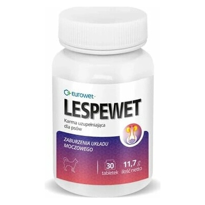EUROWET Lespewet 30 tab. doplnková strava pre psov podporujúca funkciu močového systému