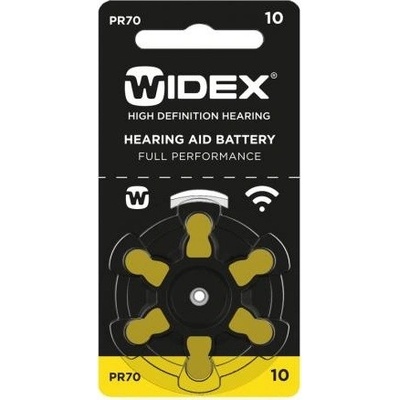 WIDEX 10/PR70 baterie do naslouchadel blistr 6ks