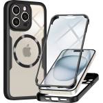 Techsuit Калъф за iPhone 14 Pro Max + калъф - ColorVerse 360 MagSafe MagSafe Series - черен