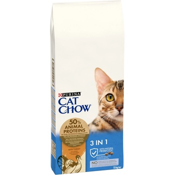 PURINA CAT CHOW FELINE 3IN1 Turkey 15 kg