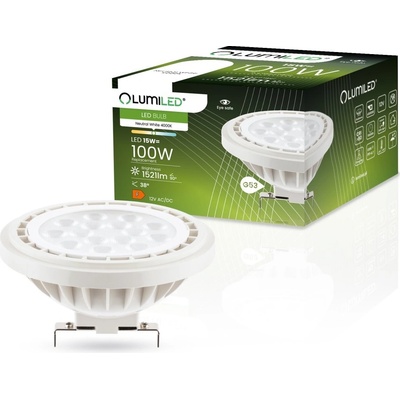 Lumiled LED žárovka LED G53 AR111 15W = 100W 1521lm 4000K Neutrální bílá 38° 12V