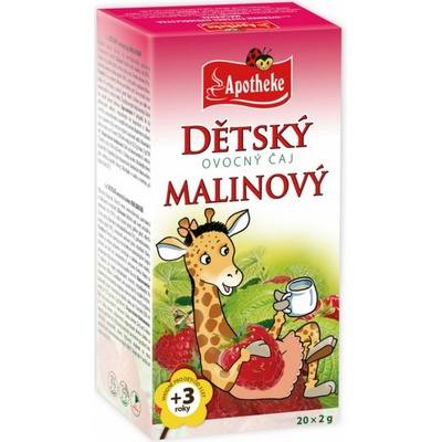 Apotheke ovocný malinový 20ks 20 x 2 g
