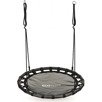 EcoToys zahradní houpačka Čapí hnízdo 100 cm maskáčová šedá