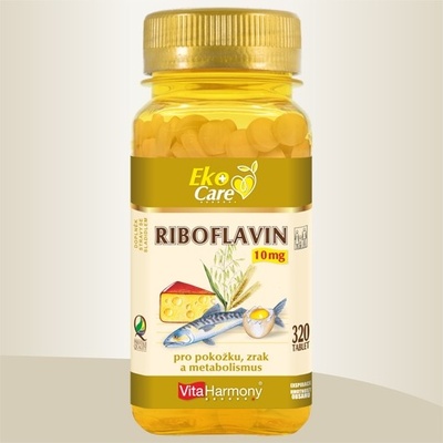 VitaHarmony Riboflavin Vitamín B2 10 mg 320 tabliet