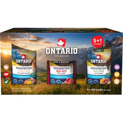 Ontario degustační pate 6 x 400 g
