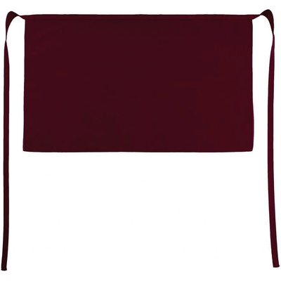 SG Accessories BISTRO Krátká číšnická zástěra Brussels s pevným páskem 78x52 cm Vínová