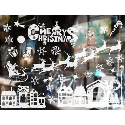 VERK GROUP Vianočné nálepky na okno holly jolly jolly