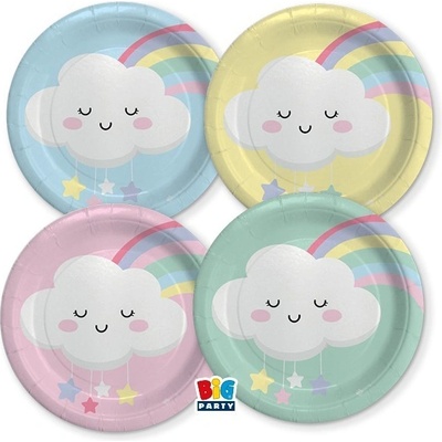 Big Party Парти Чинии Облачета, 18см