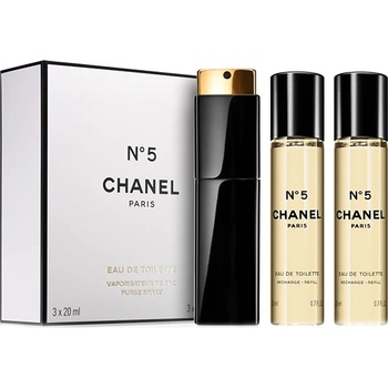 CHANEL No. 5 подаръчен комплект с тоалетна вода 3x20мл за жени 1 бр